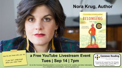 Nora Krug Free Livestream Event on September 14, 2021